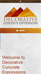 Mobile Screenshot of decorativeconcreteexpressions.com